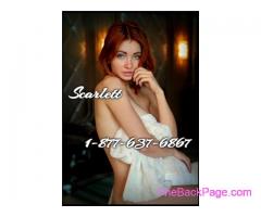 Scarlett is waiting - no taboos, no limits! 1-877-637-6867