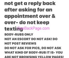 NO REVIEWS Regulars ONLY ?70-30min?140-50min BODYRUBS ONLY