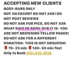 Accepting new clients ?70 25min?140 50min BODYRUBS ONLY