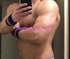 muscled gym guy available