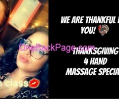 Thanksgiving special 4 hand massage