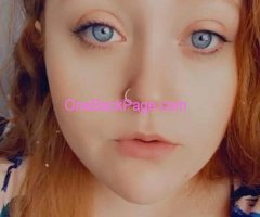 Redheaded, blue eyed, BBW