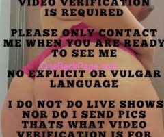 !!️!!️!!️INCALLS ONLY!!️!!️!!️VIDEO VERIFICATION IS A MUST!!️!!️!!️