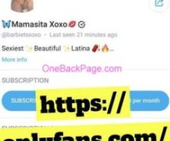 ✨Sexiest?Beautiful ?Latina ✨https://onlyfans.com/barbietsxoxo✨