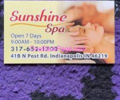 ???Sunshine Spa ???317-652-1702 ??? Sexy ???