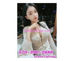 ❤️Grand opening❤️New asian girl❤️First-class service❤️Tel:570-390-2688❤️very beautiful girls❤️