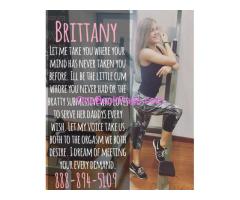 CALL BRITTANY – YOUR FAVORITE MISTRESS 1-888-894-5109