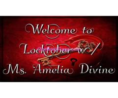 Join The Sissy Whisperer, Ms. Amelia Divine for Locktober!